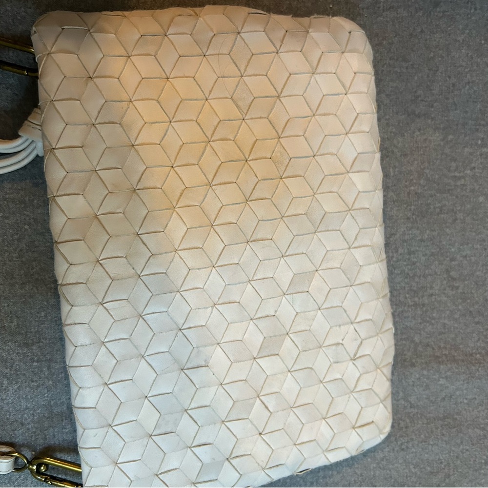 NWT madewell puffy woven crossbody bag in form grey - Picture 2 of 4